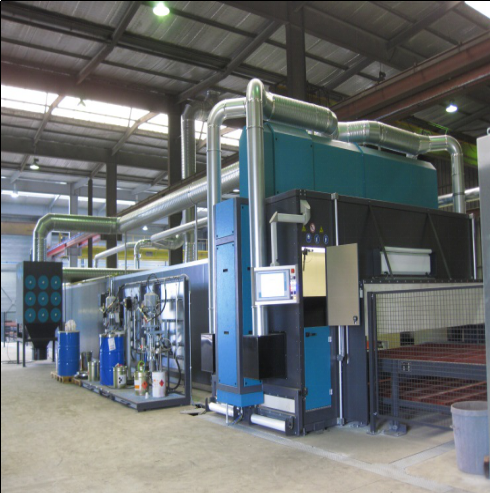 Automated Finish Line Powder Coating Paint Lines Precision Roller Clear Coat Spray Paint Line