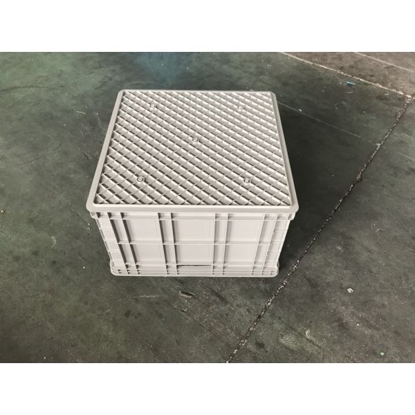 Solid Compact Cube Euro Stacking Containers 50ltr Polypropylene Material