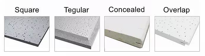 Square Suspended Mineral Fiber Board 2x2 Ceiling Tiles for Pakistan Decoration Demand