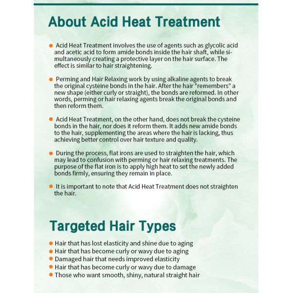 Purestyle Professional Acid Hair Treatment Formaldehyde-Free Smoothing Cream for Straightening Damaged Curly Hair Perm Lotion