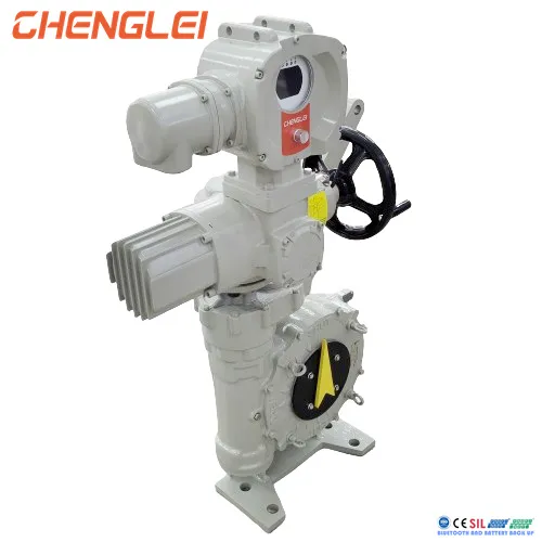 Aluminum Alloy 1/4 Turn Electric Valve Actuator with Manual Override for Dampers and Valves