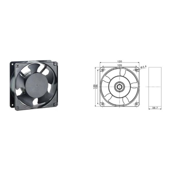 Centrifugal Ventilation Wall Mount Axial Fan Plastic PBT Industrial Exhaust Fan Cooling