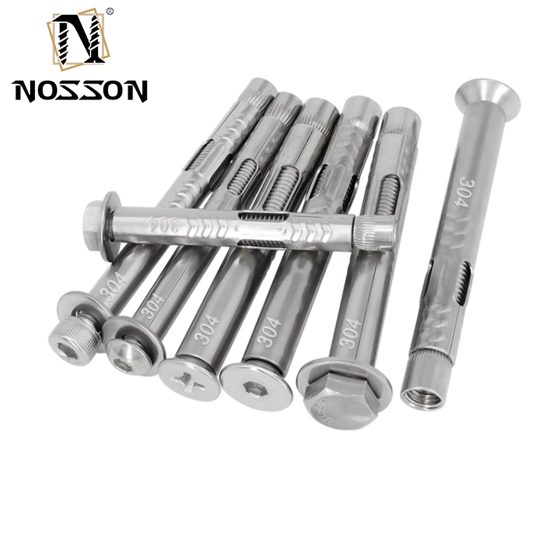 3/8 ISO Standard Brown 304 Stainless Steel Hex Inner Expansion Screw Built-in Bolt Explosion M6M8M10M12 with Customized Sizes