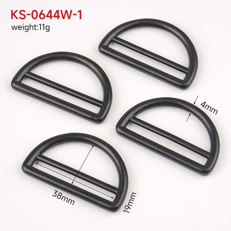Customized Logo Acceptable Zinc Alloy 3.8 cm D Ring Buckle for Handmade DIY Accessories