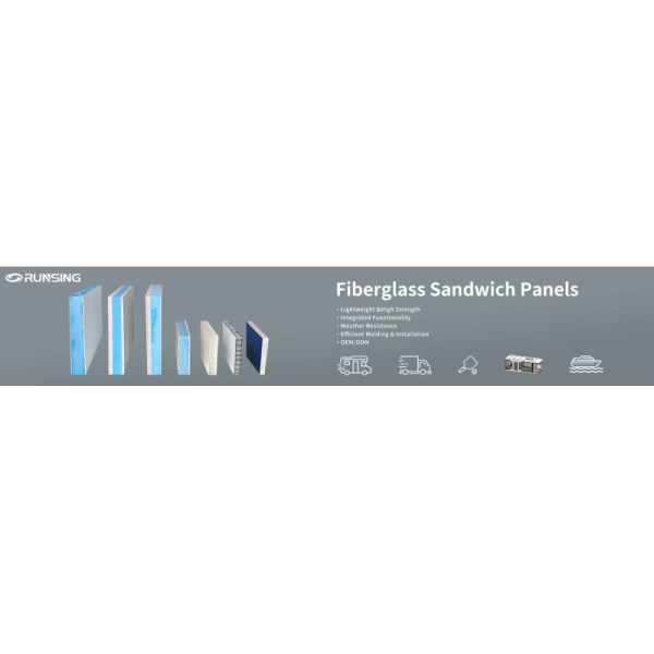 Pvc Foam Sandwich Frp Fiberglass Composite Panels Lightweight High Strength
