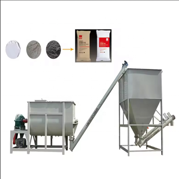 Dry Mix Mortar Plant to Mix Sand and Cement Inside Internal Wall