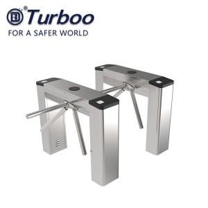 China 304 Stainless Steel Semi Auto Tripod Turnstile With Card Reading And QR Code Scanner on sale