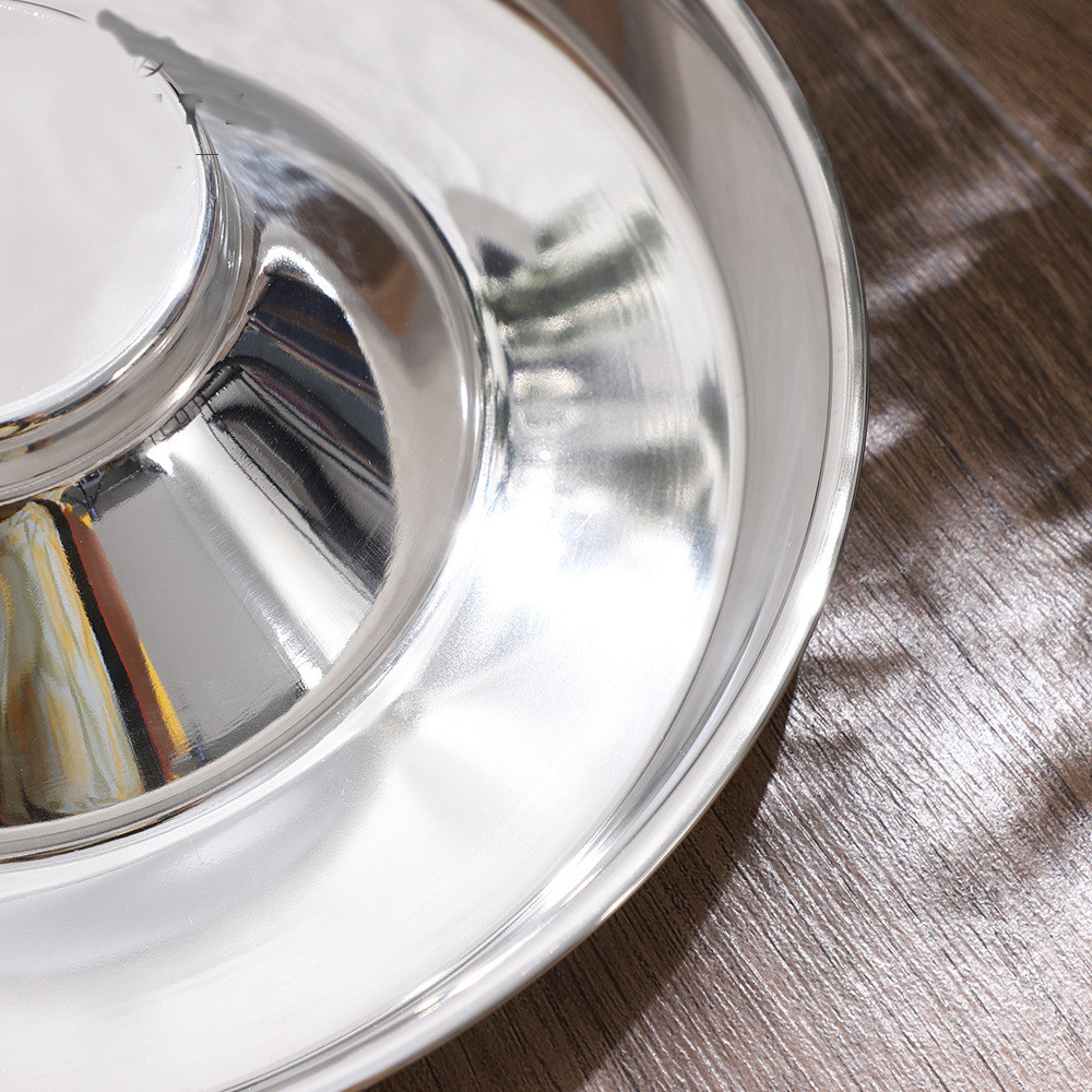 Eating Anti Choking 1000ml Stainless Steel Slow Feeder Bowl