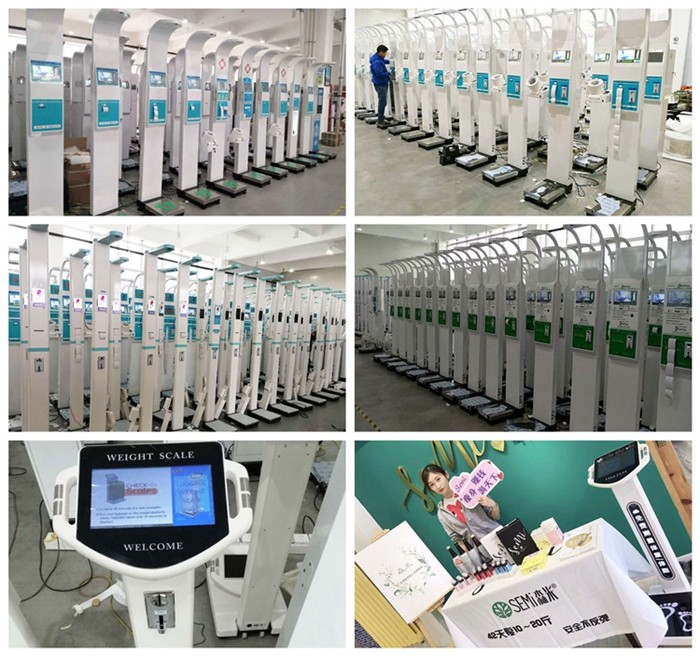 Folding Healthcare Height And Weight Measurement Instrument , Adult Weight Scale Based On Height