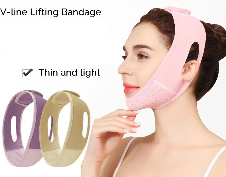 Adjustable Facial Cheek V Shape Lifting Bandage reusable Beauty V Shape faciem belt facial straps chin strap for young look