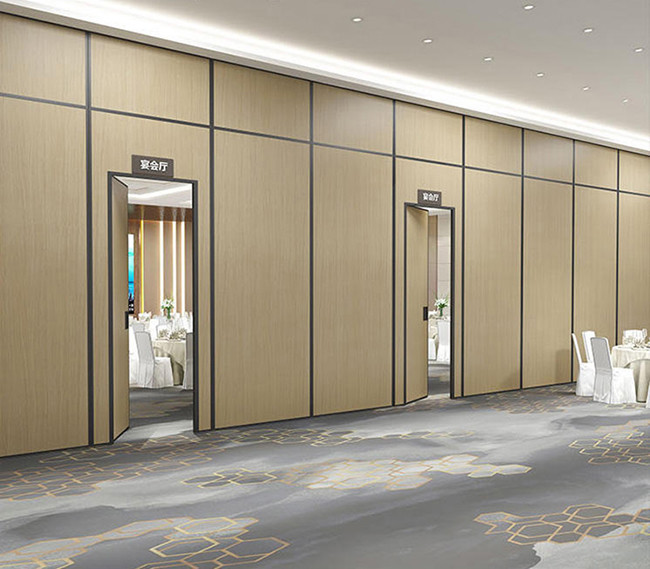Customizable Office Modular Partition Wall With Sliding Door 65mm Thickness