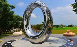 Quality Artificial Style Outdoor Metal Sculpture , Abstract Outdoor Metal Art Sculpture wholesale