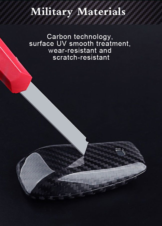 SGS Certificate Smart Protective 3K Weave Carbon Fiber Key Cover