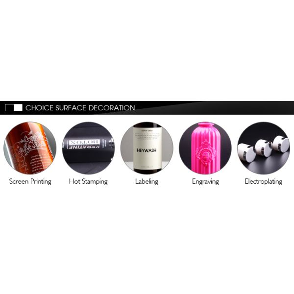 Eco Friendly HDPE Cosmetic Bottles With Metallic Golden Plastic Lotion Pump