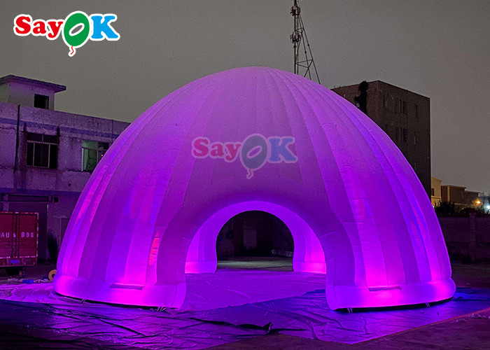 Cube Tarpaulin Inflatable Air Tent Event Inflatable Dome Marquee Igloo With LED