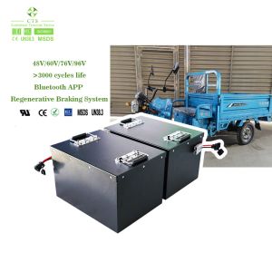 CTS OEM Electric Tricycle Lithium Battery 48v 60v 72v 105Ah Lifepo4 E Rikshaw
