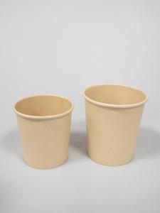 China PLA Biodegradable Paper Cup Compostable Paper Container With Lids on sale