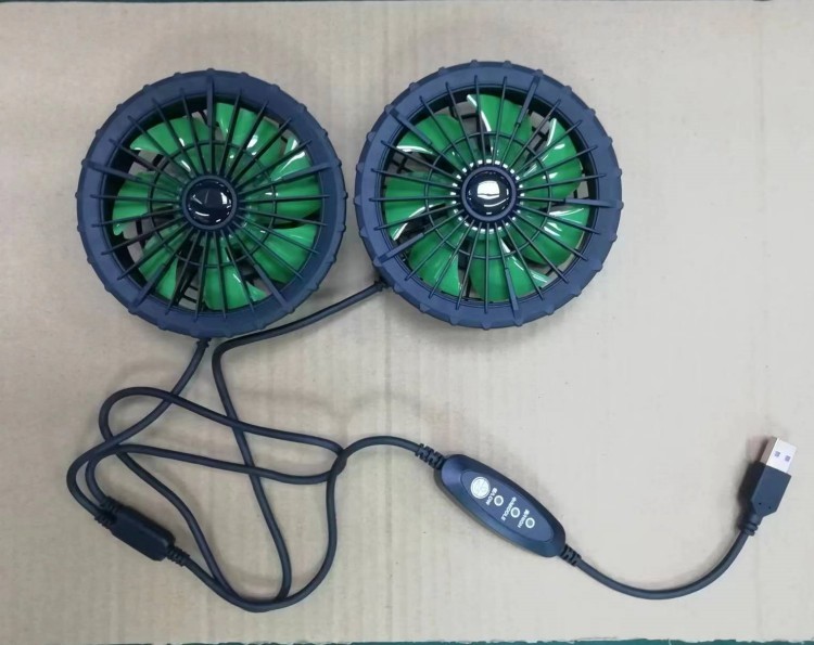 Summer Jacket Cooling Fan Wearable Cooling Fan 3 Level Speed