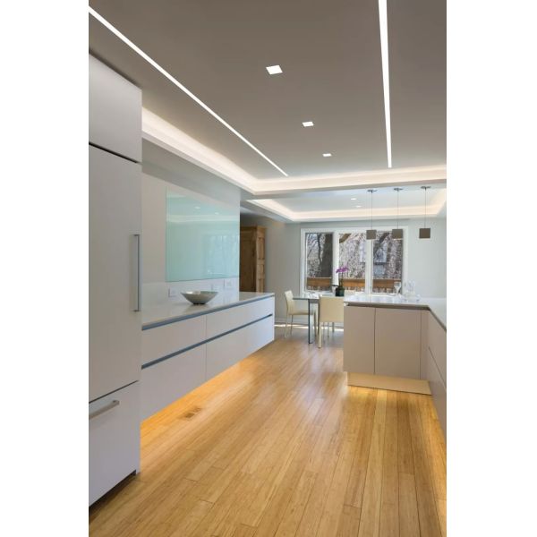 Soft Recessed LED Profile Aluminium 35*23mm Anodized For Ceiling Lamp