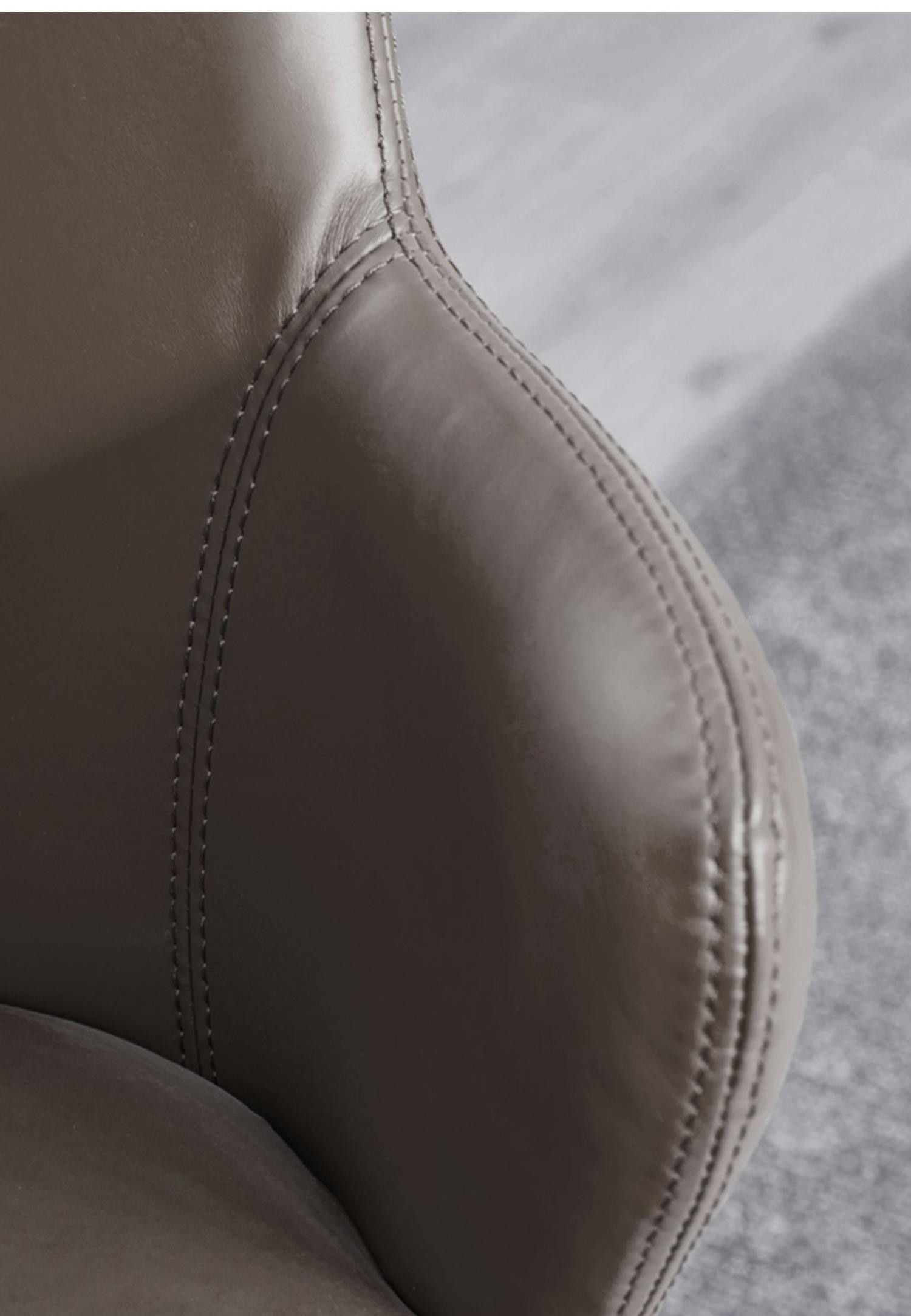 Nordic Style Fashion Creative Leather High Dining Chair Solid Wood Bar Stools