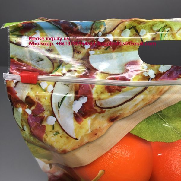 Market Keep Fresh Plastic Packing Bag For Fruits Pluots Apple Grape Banana Fresh Fruit Package Bag Vegetable Packaging Reusable Zipper Fruit Packaging