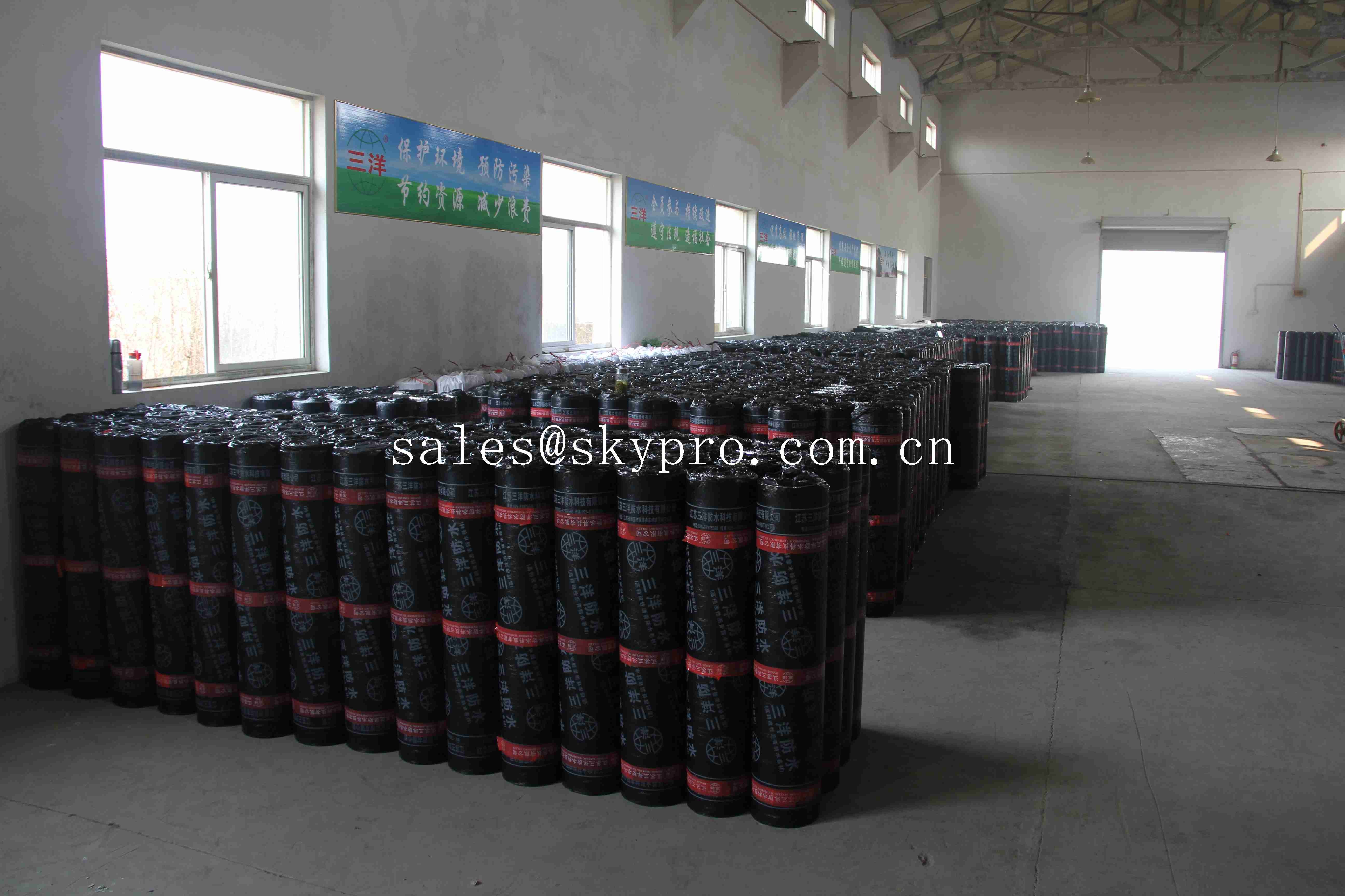 Fiberglass based SBS Modified Bitumen Waterproofing Membrane / Rubber Sheet Roll