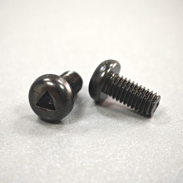 Zinc Plated Pan Head Anti Tamper Screws Triangle Drive With 500mm Length