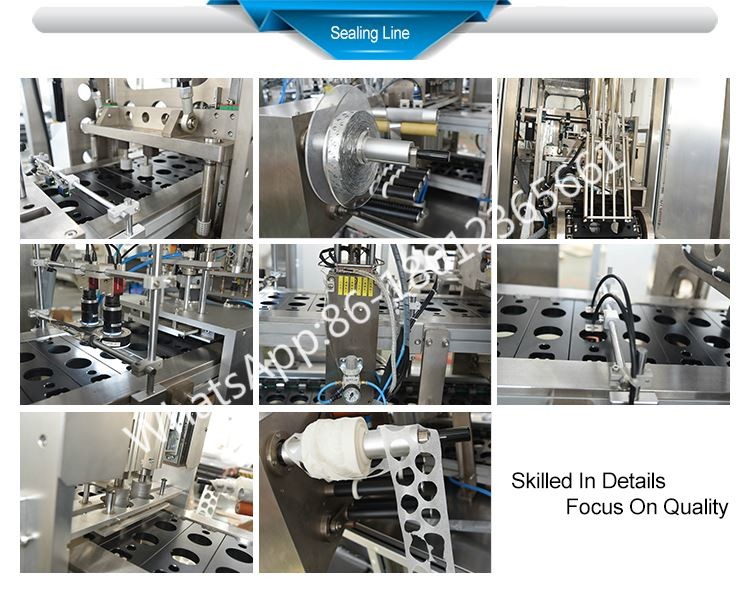 0.5Mpa K Cup 60mm 12KW Coffee Capsule Filling Machine