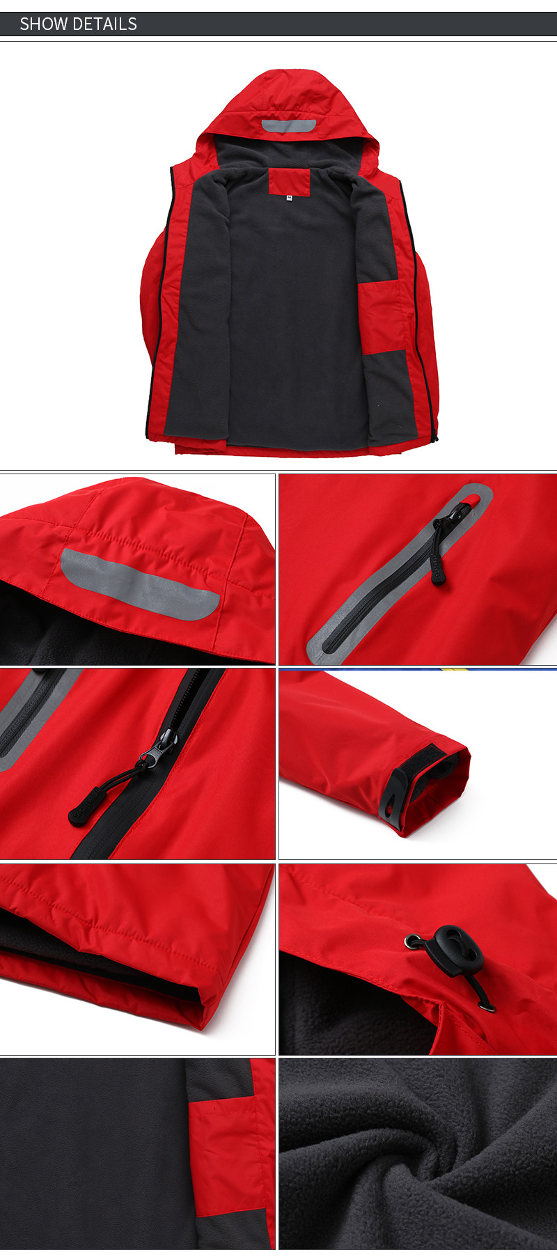 Work Outer Wear Apparel Uniform Soft Shell Waterproof Windproof Windbreaker