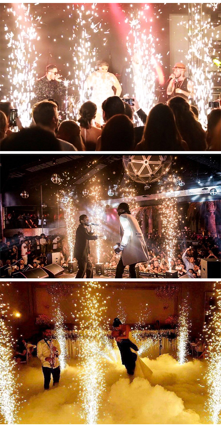 500w Electronic Cold Sparkler Machine With Safe Powder For Wedding Event