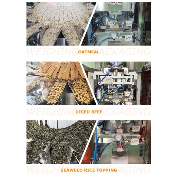 High Precision And Stable Operation High Speed 20-200 Bags/Min Multihead Weighing Packaging Machine For Small Bag Packaging