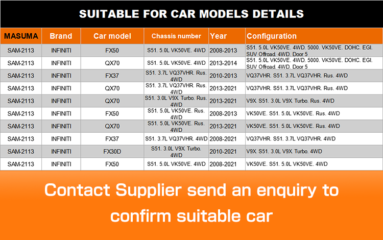 Strut Mounting AT200L 7AFE 54320-1CF0B for INFINITI FX30D S51 3.0L V9X Turbo Pathfinder