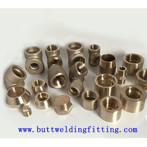 Female NPT / BSP Threaded Duplex Steel Forged Pipe Fittings Half / Full Coupling