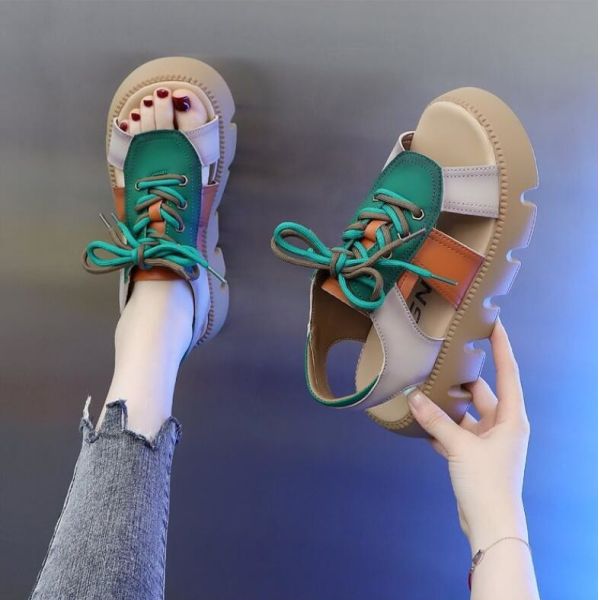 Sandals For Women Sponge Cake Thick Soled Sandals Summer Fashionable Casual Sandals