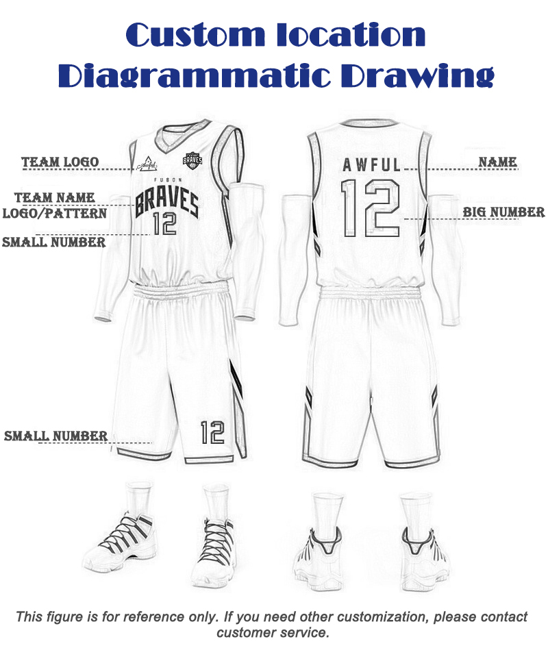 Basketball suit men's jersey custom design printed logo College sports training team uniform children's competition clothing