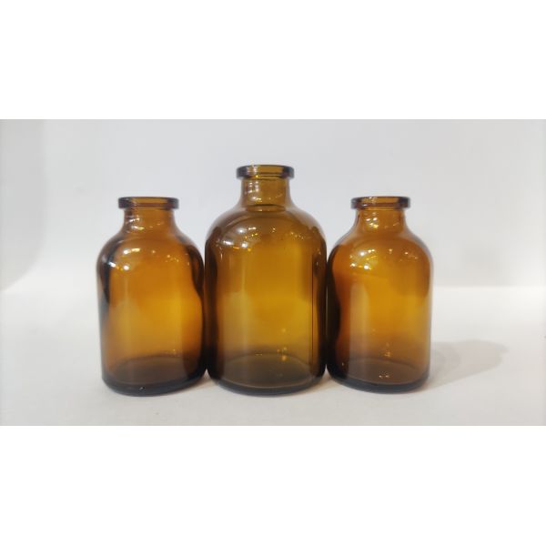 10ml- 100ml Ups Type Ii Iii Molded Amber/Clear Glass Vial For Pharmaceutical And Veterinary Powder Injection Packagi