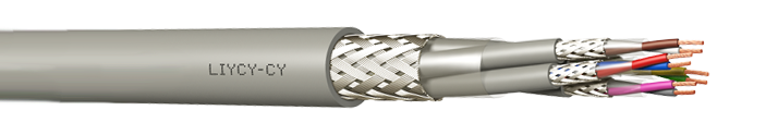 Separate Screened Data Transmission Cable Braid Made Of Tinned Copper Round Wire Special PVC