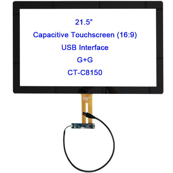 21.5 Inch Multi Touch Capacitive Touch Sensor , Pcap Touch Screen USB Interface
