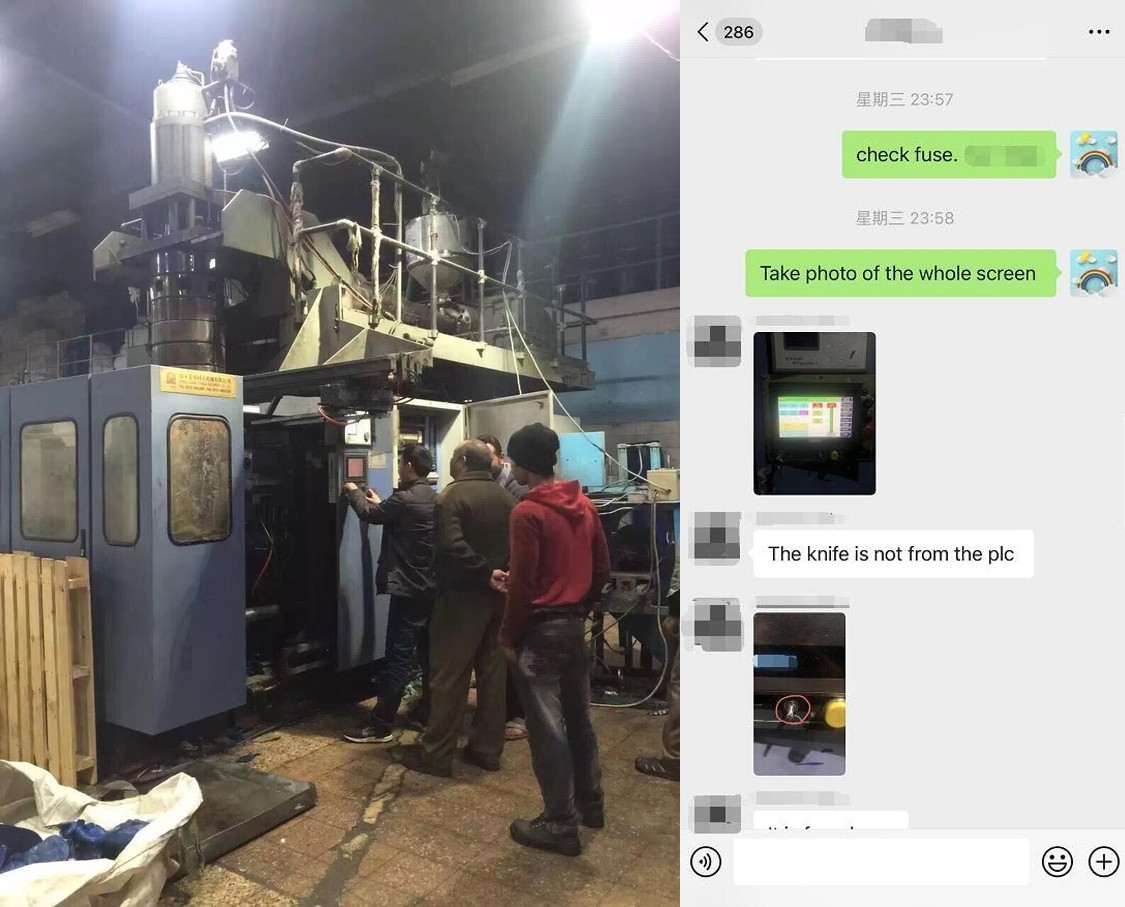 3500 BPH Hollow Fully Automatic Plastic Bottle Making Machine Double Station