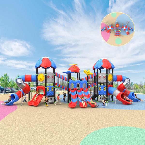 Commercial Playground Slide 3 Years - 12 Years Commercial Preschool Playground