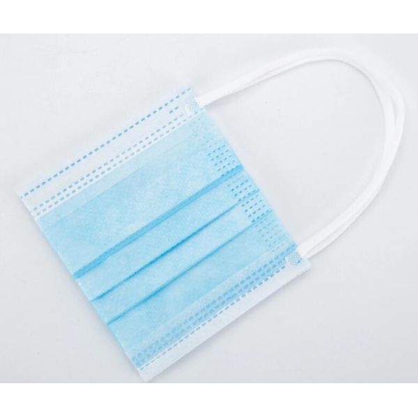 Low Breath Resistance Disposable 3 Ply Earloop Face Mask