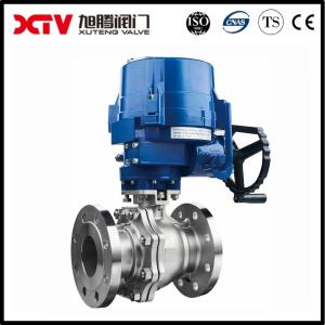 Quality Electric Driving Mode Special Material Cast Steel Water Industrial Flanged Ball Valve wholesale