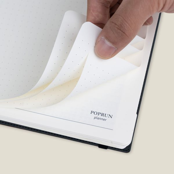 Black Softcover Custom Planner 2023 Daily Weekly Schedule Yearly Agenda Monthly Tabs