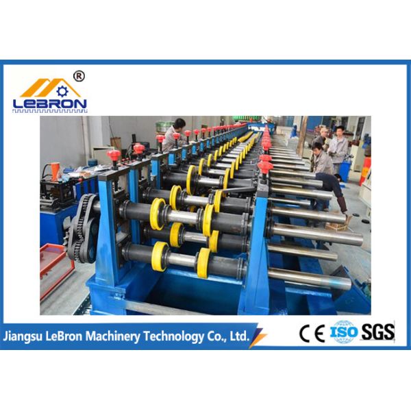 High Speed Cable Tray Roll Forming Machine , 18 Stations Cable Tray Punching Machine