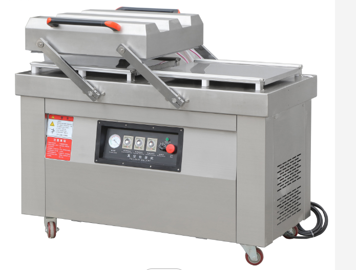 Double Chamber Vacuum Packaging Machine Total 4pcs Sealing Bars Table Type