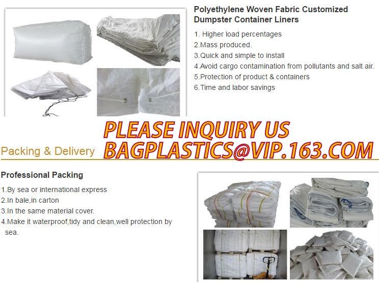 Open Top Drawstring 10 Mil Dumpster Container Liners,Drawstring Open Top 6 Mil Dumpster Container Liners, BAGEASE PAC