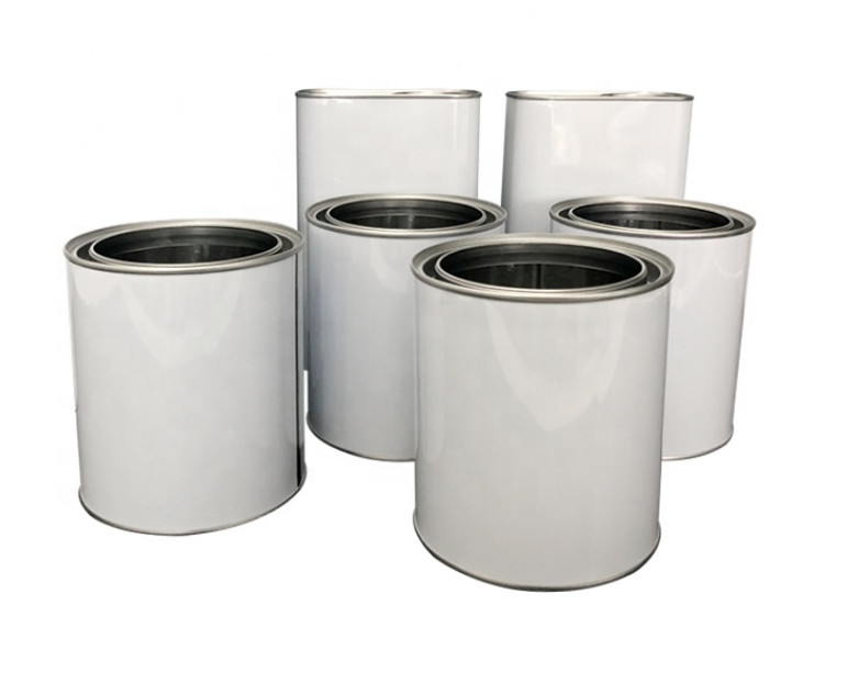 Quality White 1L 4L Metal Paint Tin Cans For Chemical wholesale