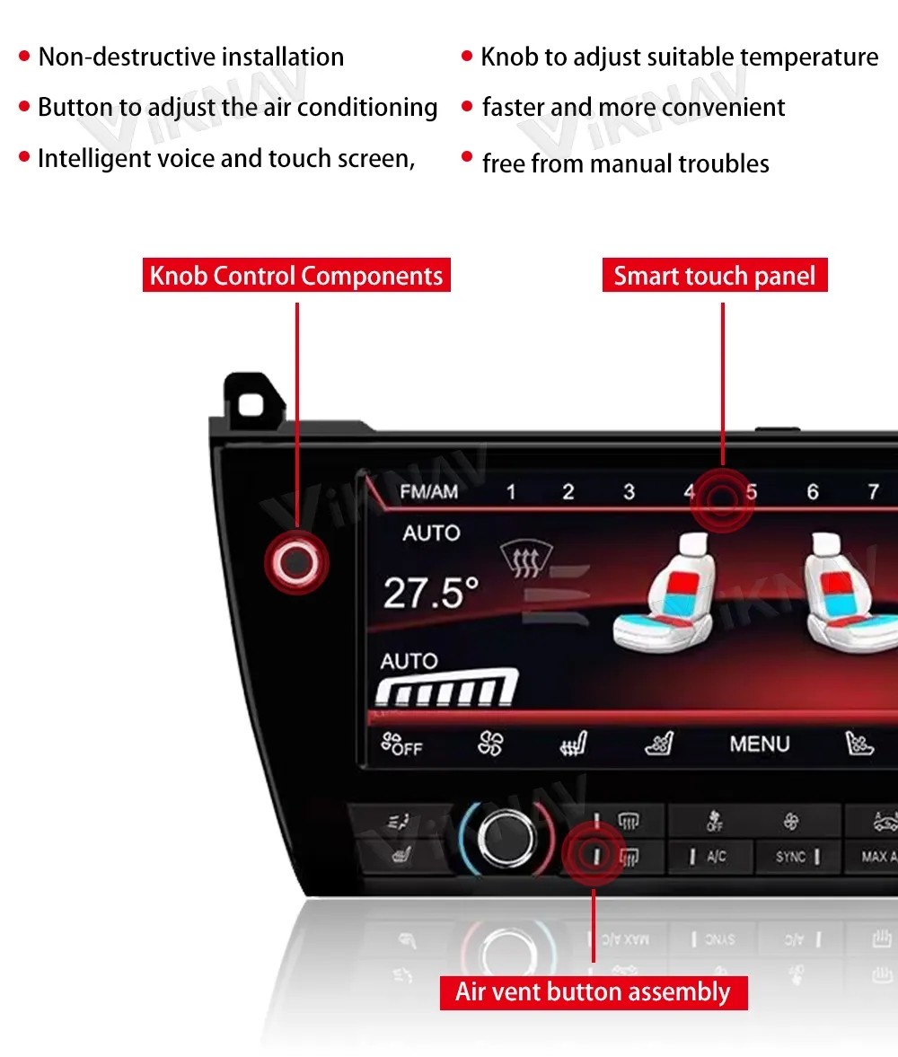 2011-2018 for BMW 5 Series modified high-definition intelligent climate control air conditioning LCD touch screen
