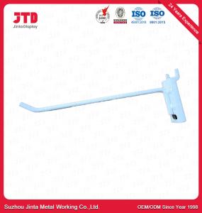 Quality Single Line Powder Coated White Pegboard Hook For Supermarket 300mm 350mm wholesale