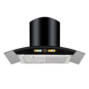 Buy cheap Custom Arc Glass Chimney Hood Chimney Cooker Hood 90cm from wholesalers